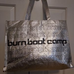 burn boot camp tote bag